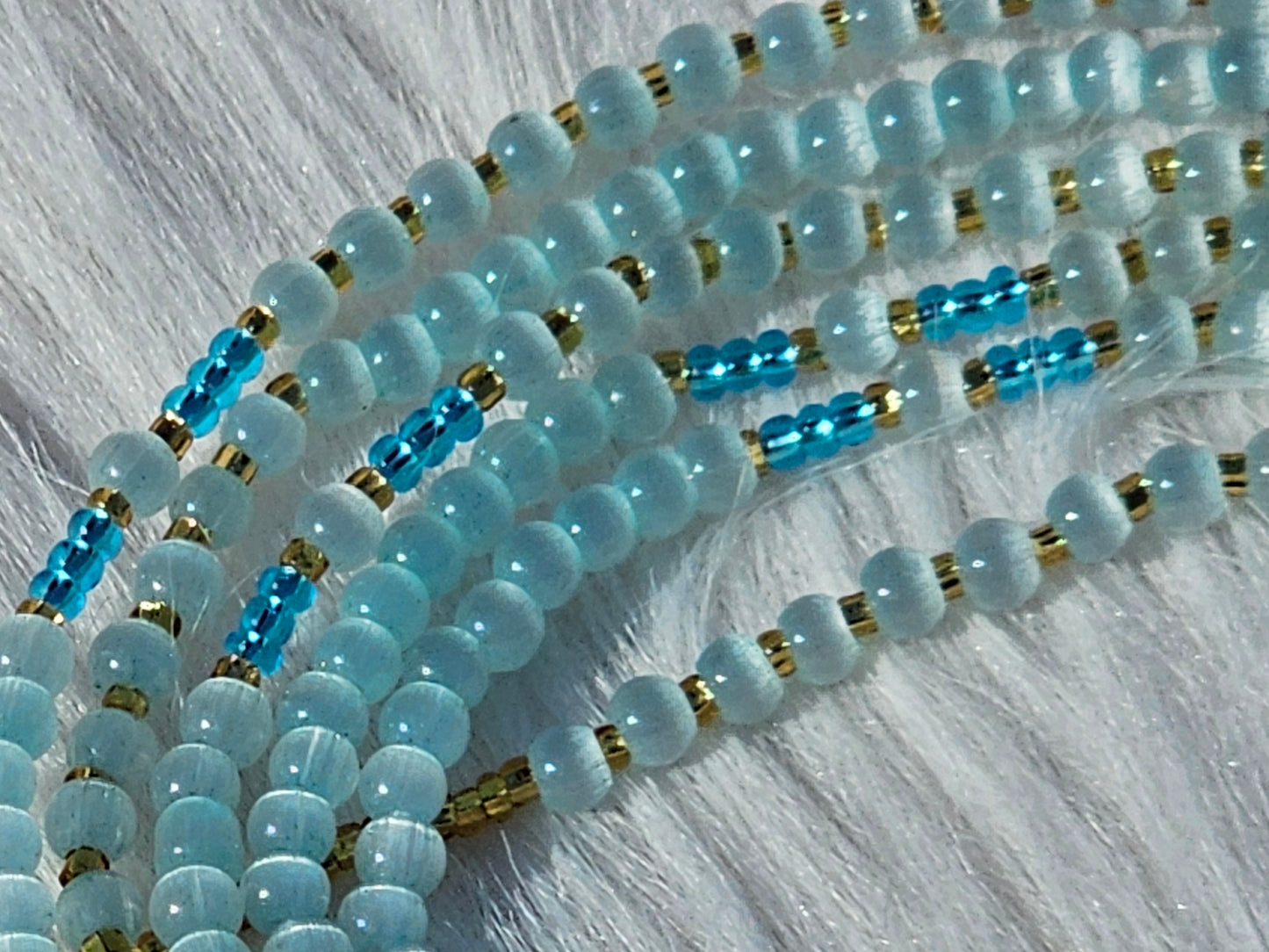 Blue Cat Eye Waist Bead