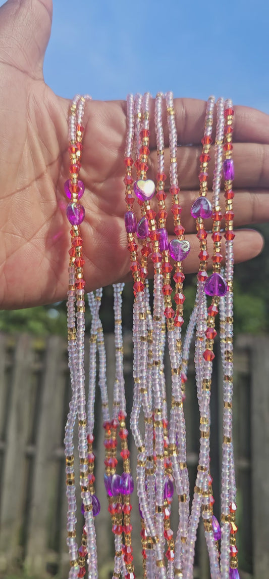 Loved with Intention Purple hearts